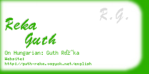 reka guth business card